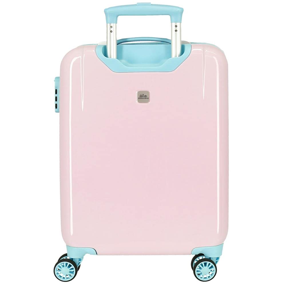 Disney Minnie Florals Maleta de cabina Rosa 38x55x20 cms Rígida ABS Cierre de combinación lateral 34L 2 kgs 4 Ruedas dobles Equipaje de Mano