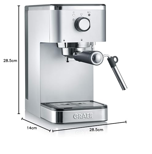 Graef Cafetera espresso Salita ES400, color plateado