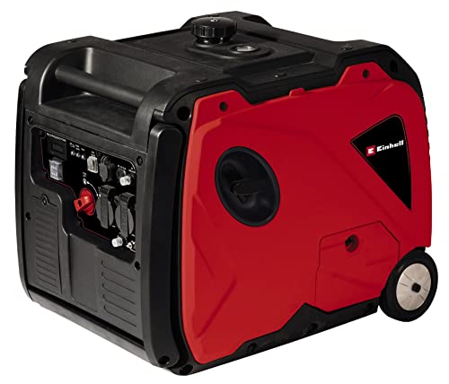 Einhell Generador de corriente (gasolina) TE-IG 3500 (máx. 3300 W, depósito 8,3 l, inverter, pot. permanente 3200 W, motor de 4 tiempos, 2 conexiones 230 V, 2 USB, 1 seguro a falta de aceite 12 V)