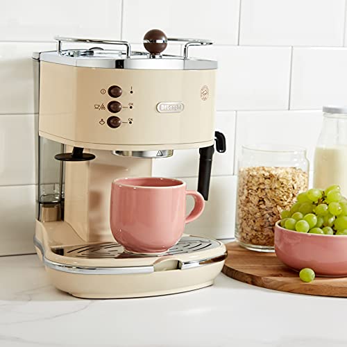 De'Longhi ECOV 311.BG Cafetera Automática, 1100 W, 1.4 L, 15 Bares, 2 Tazas, Acero Inoxidable, Beige