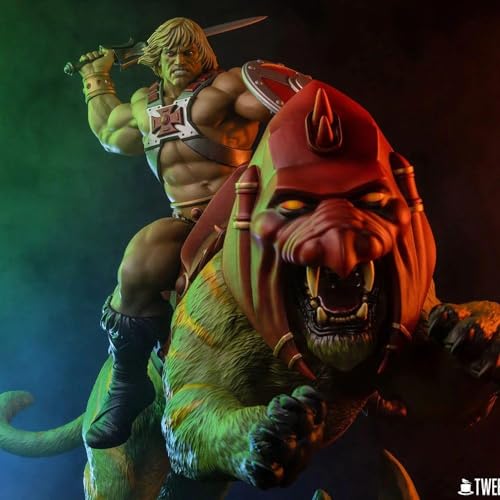 Tweeterhead Masters of The Universe - Figura Decorativa (59 cm), diseño con Texto He-Man and Battle