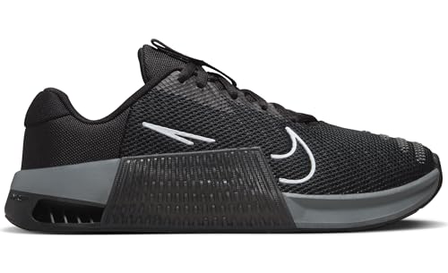 NIKE W Metcon 9, Sneaker Mujer, Black White Anthracite Smoke Grey, 39 EU