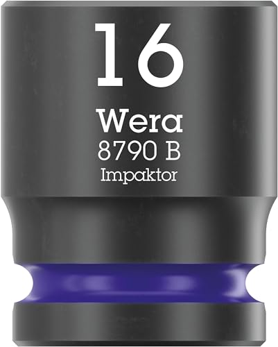 Wera 05005530001 8100 SB 12 Juego de carraca Zyklop Comfort, palanca de conmutación, con arrastre de 3/8", métrico, 16 piezas