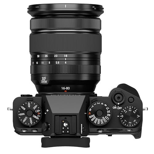 Fujifilm X-T5 Cámara Digital Mirrorless con Objetivo Zoom XF16-80mm/F4 R OIS WR, Negro
