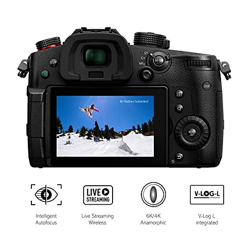 Panasonic Lumix DC-GH5M2ME - Cámara EVIL con Objetivo 12-60 mm/F3.5-5.6 (20MP, 4K, Doble Estabilización, Protección contra Frío, Polvo y Salpicaduras) Negro
