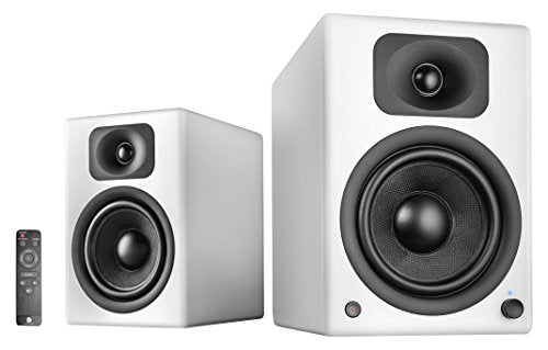 Wavemaster Two Pro - Altavoces de estantería (110 W) con Bluetooth, Color Blanco Suave