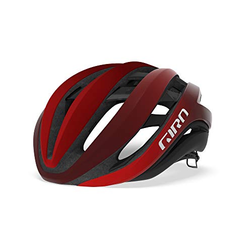 Giro - Aether MIPS - Casco de Carretera, Aether MIPS, Unisex Adulto, Color Mate Rojo Brillante/Oscuro., tamaño Large/59-63 cm