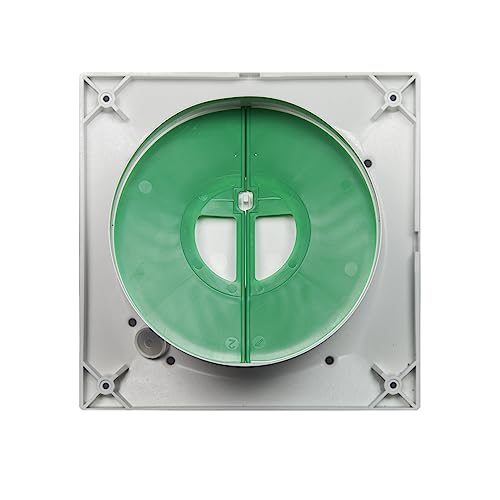 Airflow QT120HT Ventilador: Humedad y Temporizador Ajustables, Alemán, Súper Silencioso (32dB), 2 Velocidades (hasta 47 l/s), Eficiente (10/13W), 3 años garantía