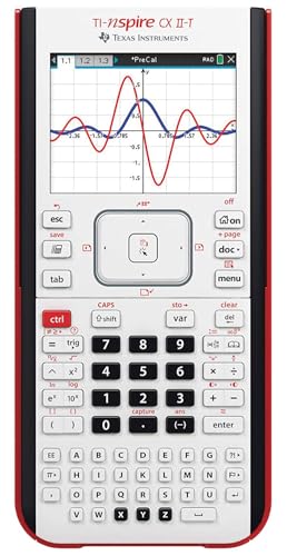 Texas Instruments TI-Nspire CX II-T | Calculadora Gráfica Digital a Color Blanco, E/D/I/NL/P/F, Software