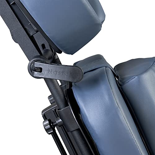 Master Massage Rio professionell Mobil Klappbar Luxus Massagestuhlpaket mit Tragetasche, König Blau Río, Aluminio, Rey Azul, Extra Breit