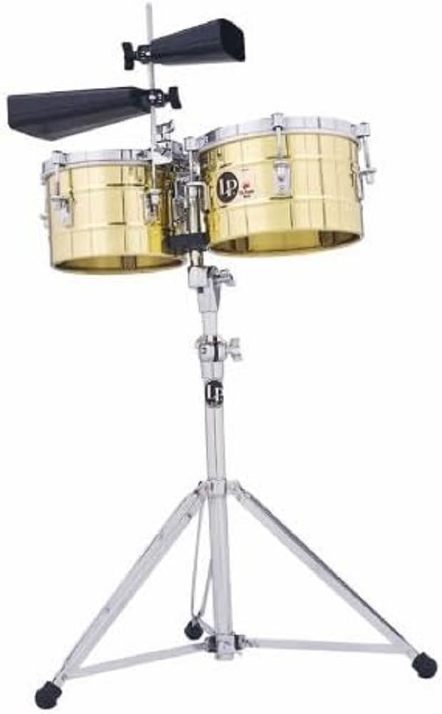 LP Latin Percussion Timbales Tito Puente Timbalitos Acero 9 1/4" + 10 1/4" LP272-S