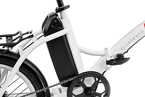Argento Piuma E-Bici, Adultos Unisex, Plateado, Única Talla