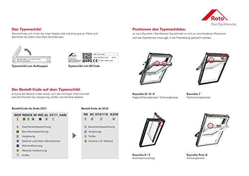 Roto ZRO - Persiana enrollable manual con manivela, color antracita metálico, doble pared, para ventanas de techo serie Designo R6/R8 con tamaño 074/118 | 07/11