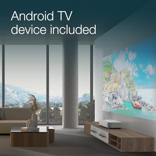 Epson EH-TW6250, Proyector 4K Pro-UHD Home Cinema & Gaming con Android TV, 2800 lúmenes, Contraste 35.000:1, Lámpara Larga Duración 7500 Horas, Pantalla hasta 500”, Tecnología 3LCD
