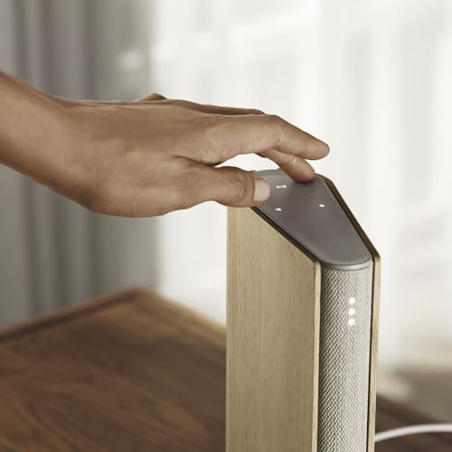 Bang & Olufsen Beosound Emerge Altavoz Delgado y Compacto diseñado para colocarlo en una estantería con Bluetooth, WiFi y un Sonido Ultraamplio, Certificado Cradle to Cradle Gold Tone