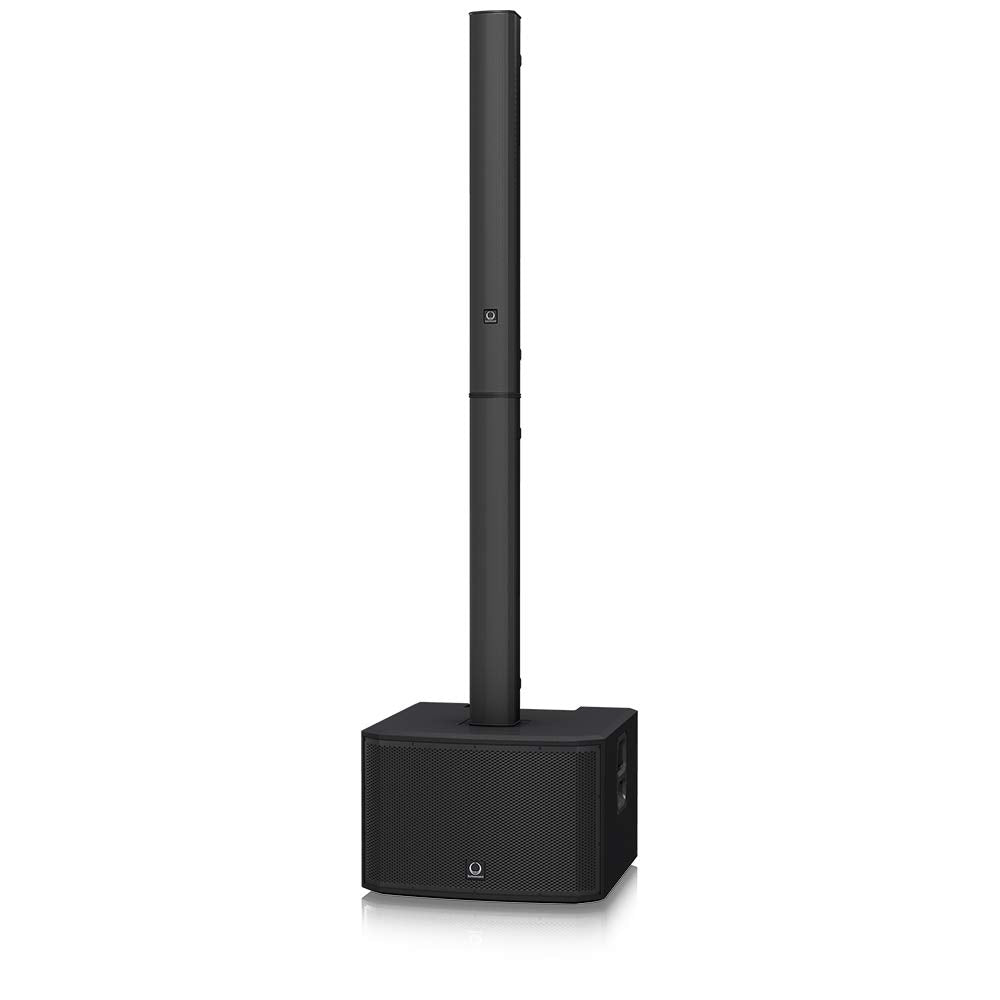 Turbosound iNSPIRE iP3000 Altavoz de columna alimentado de 2000 vatios con subwoofer de 2 x 12", 18 controladores de neodimio