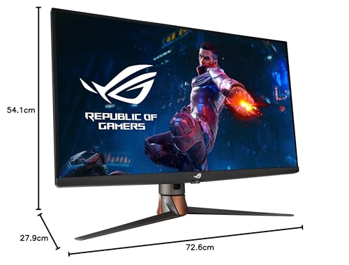 ASUS Monitor ROG Swift PG32UQXR 4K 32" (160Hz, tecnología Fast IPS, DisplayHDR 1000, 96% cobertura de color DCI-P3, mini LED, tecnología Quantum Dot, FreeSync Premium Pro, HDMI 2.1, DP 2.1)