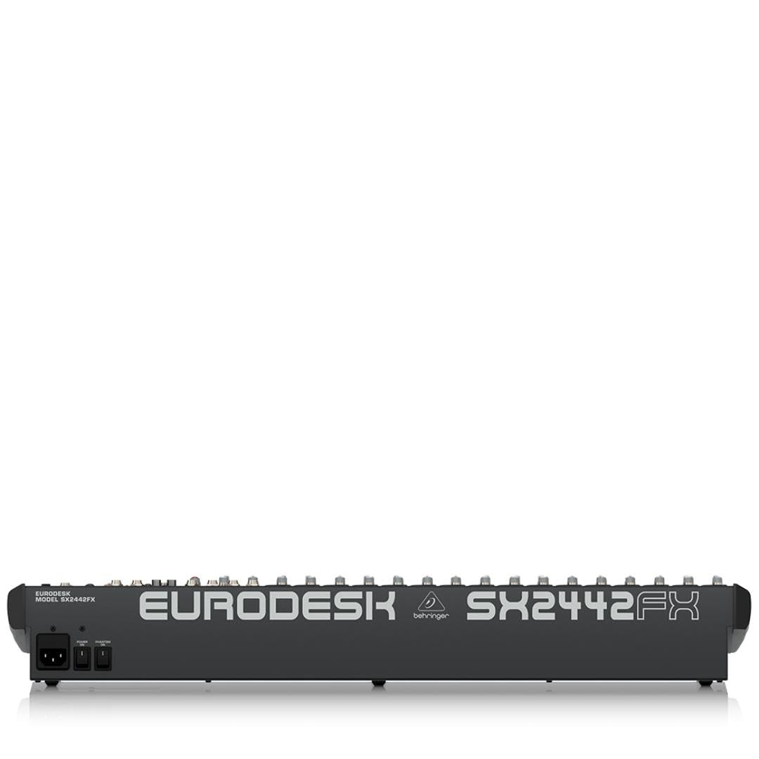 Behringer EURODESK SX2442FX Ultra-Low Noise Design 24-Input 4-Bus Studio/Live Mixer con preamplificadores de micrófono XENYX, ecualizadores británicos y procesador Dual Multi-FX