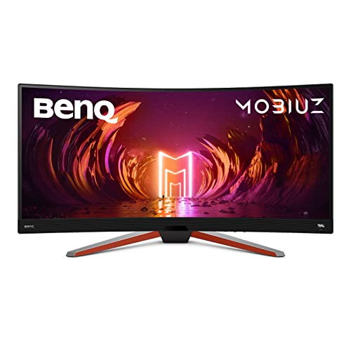BenQ MOBIUZ EX3410R Monitor Gaming Curvo 34” UWQHD 21:9 1000R, 144Hz, 1ms MPRT, HDR400, HDRi, 90% P3, Light Tuner, Ultrawide, FreeSync Premium, Eye-Care, Altavoces 2.1