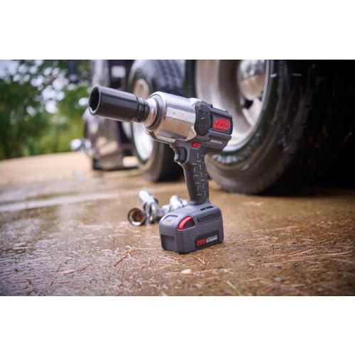 Ingersoll Rand W8191, 1 Inch 20V Llave de Impacto Inalámbrica, Solo Herramienta, 2710 Nm, Anillo de Fricción con Agujero Pasante, Empuñadura de Pistola