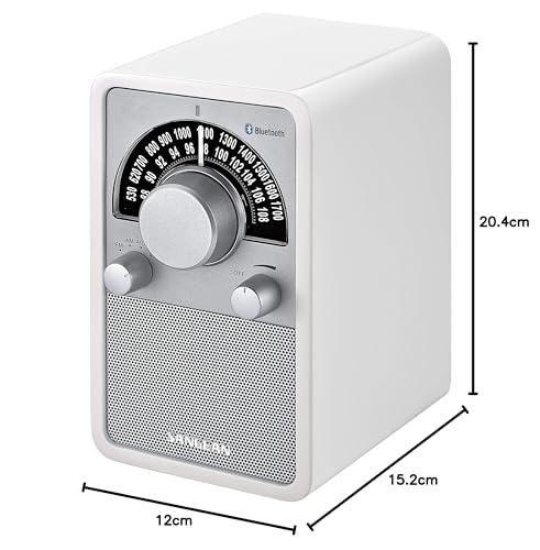 Sangean WR-15BT - Radio FM, Blanco