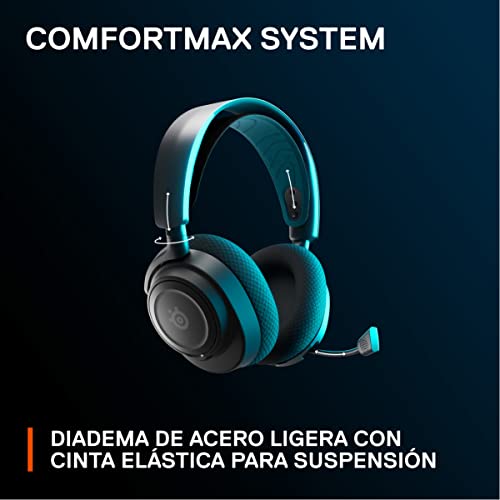 SteelSeries Arctis Nova 7P Wireless - Cascos PS5 Inalámbricos - Controladores magnéticos de neodimio - 2,4GHz + Bluetooth - 38h de batería- Micro ClearCast Gen2 IA - PS5, PC, VR, móvil