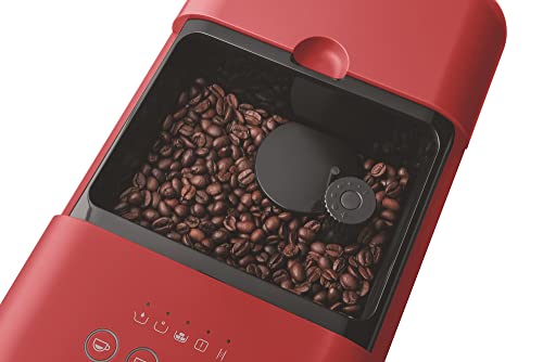 SMEG BCC02RDMEU Cafetera automática compacta con función vapor, color rojo mate