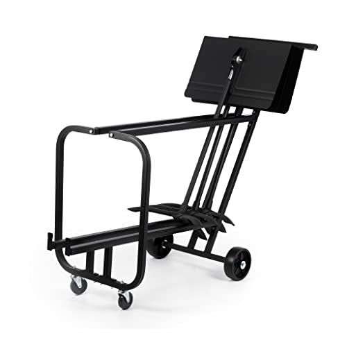Manhasset Carro de almacenamiento corto para atriles, negro