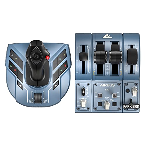 Thrustmaster TCA Captain Pack Airbus Edition - Pack Sidestick/Throttle/Throttle Addon para PC - Licencia Oficial Airbus