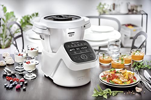 MOULINEX COMPANION XL Robot Cooker Tazón multifunción 4.5L 12 programas automáticos Sopas Gazpacho Procesador de alimentos Batidora Batidora Picadora Amasadora Cocinar Vapor 1550W HF80C30D
