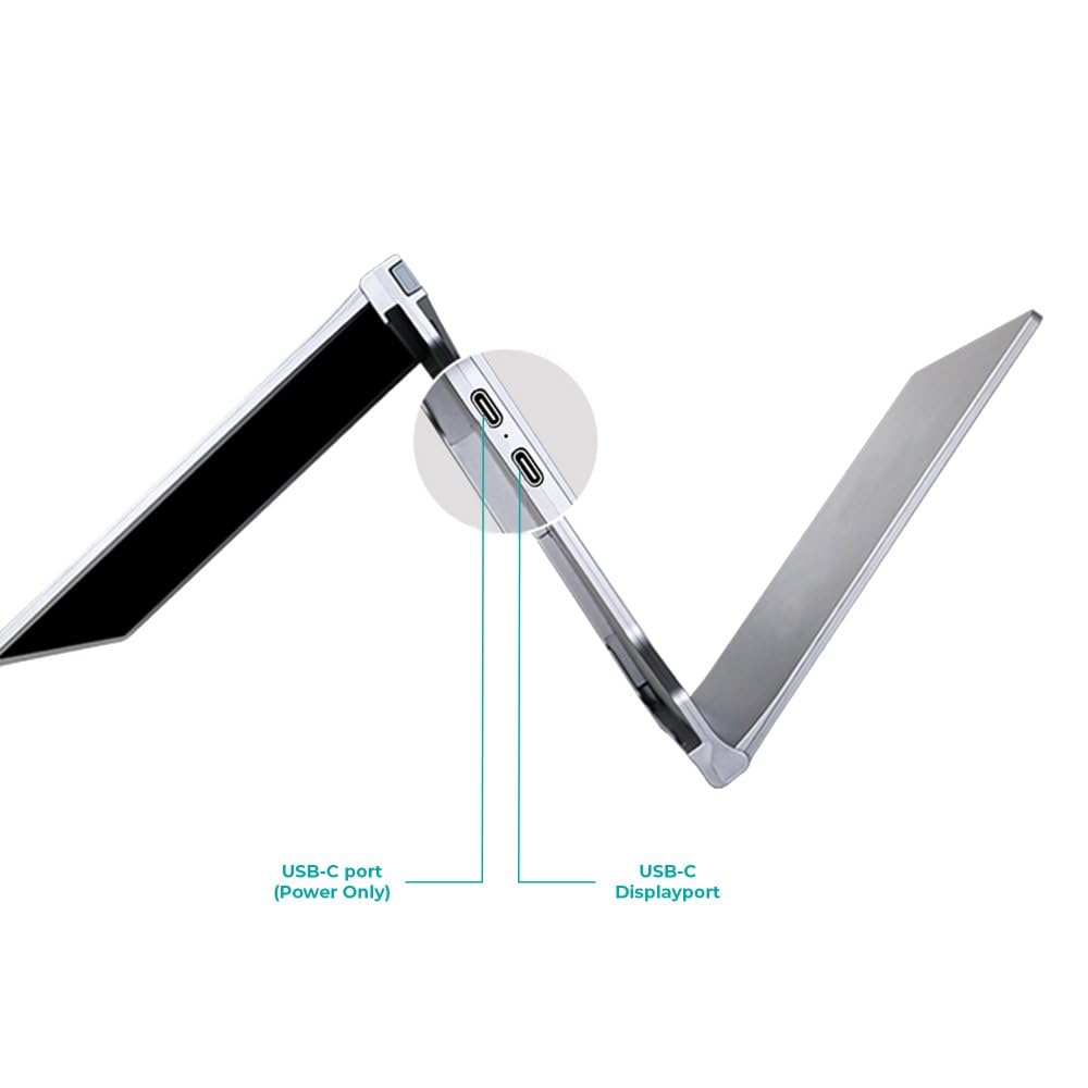 MISURA | Monitores Duales LCD portátiles de 14" One Cable (USB-C) | Full HD, 25 ms, 1000:1, W-LED