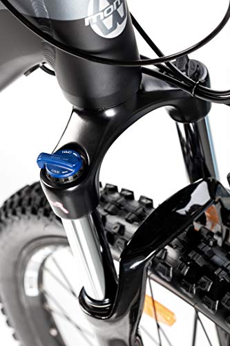 Moma Bikes Bicicleta Electrica, EMTB-27.5", Suspension Delantera, Shimano 24v, Frenos de Disco Hidraulicos, Bateria Integrada y extraíble Litio 48V 13Ah (Varias Tallas)
