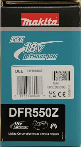 Makita DFR550Z Atornillador autoalimentado Batería 1/4" 18V Solo cuerpo LXT