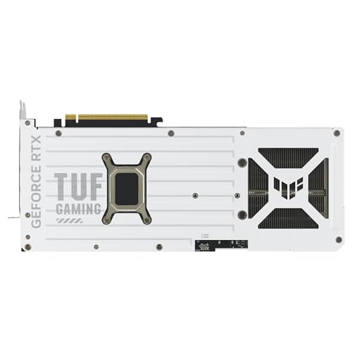 ASUS TUF Gaming GeForce RTX 5070 Ti 16 GB GDDR7 White OC Edition Tarjeta gráfica Gaming (PCIe 5.0, HDMI/DP 2.1, 3,125 Ranuras, Grado Militar, Revestimiento Protector, Ventiladores Axial-Tech)