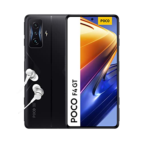 Xiaomi Poco F4 GT 5G - Smartphone de 8+128GB, Pantalla de 6.67” 120Hz E4 AMOLED, Snapdragon 8 Gen 1, Triple Cámara de 64MP, 4700mAh, 120W HyperCharge, Stealth Black (Versión ES + 3 años de garantía)