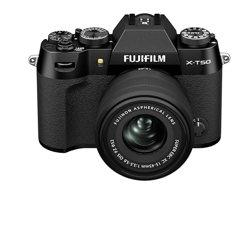 FUJIFILM X-T50 Black / 15-45mm Kit