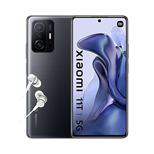 Xiaomi 11T 5G – Smartphone 8+256GB, 6.6 Pulgadas 120Hz AMOLED Pantalla Plana, MediaTek Dimensity 1200-Ultra, 108MP Pro Grado cámara, 5000mAh, Gris meteorito (versión + 2 años de garantía)