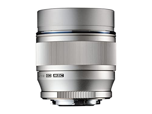 Olympus M.Zuiko Digital ED 75mm F1.8 Lente, para cámaras Micro Cuatro Tercios (Plata)