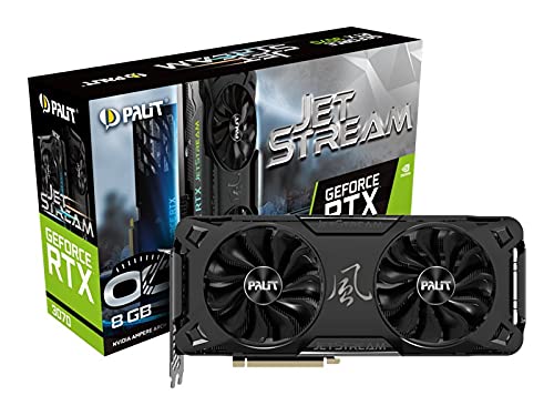Palit RTX3070 Jetstream OC, 8GB GDDR6, 1815OC/1500MHZ, HDMI, 3DP
