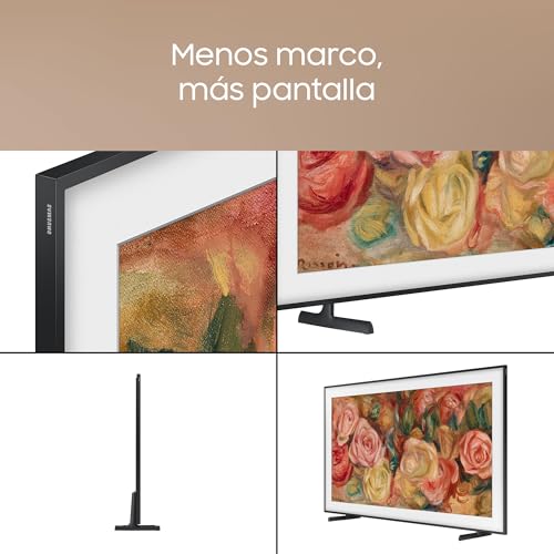 SAMSUNG TV The Frame 4K 2024 50LS03D Smart TV de 50" con Galería de Arte con Display Mate, Marcos Intercambiables, 100% Volumen de Color con Quantum Dot y One Connect y Cable Casi Invisible