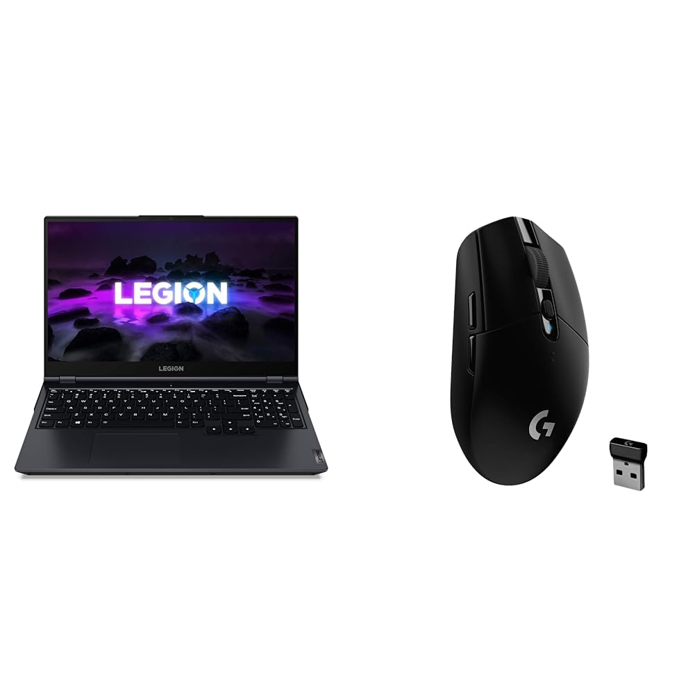 Lenovo Legion 5 Gen 6 - Ordenador Portátil Gaming 15.6" WQHD 165Hz & Logitech G305 Lightspeed Ratón Gaming Inalámbrico, Captor Hero 12K, 12,000 dpi