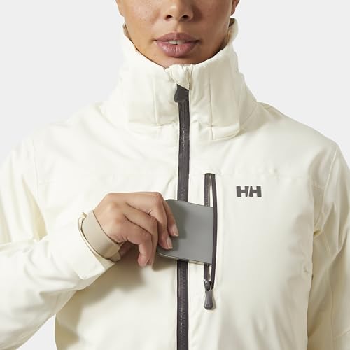 Helly Hansen W Adore Ins Rain Coat, Chaqueta De Esquí Para Mujer, Blanco (White), XL