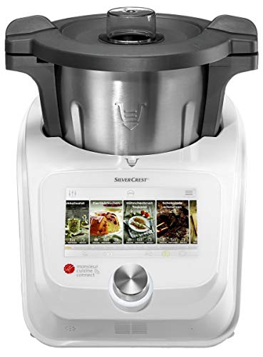 Unbekannt SilverCrest Monsieur Cuisine Connect - Robot de cocina con accesorios estándar Weiß