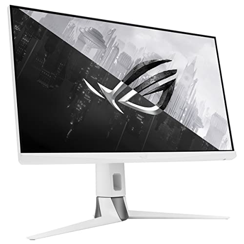 Asus XG27AQ-W ROG Strix Monitor de Gaming, Fast IPS, 27 Pulgadas, WQHD 2560 × 1440, hasta 170 Hz, 1 ms GTG, ELMB Sync, G-Sync Compatible, Display HDR 400
