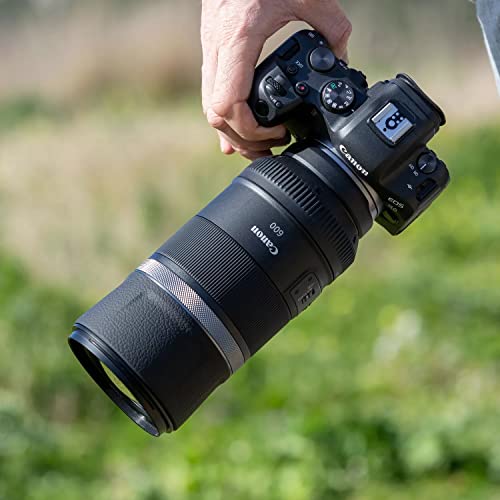 Canon Objetivo RF 600 mm F11 IS STM - Lente Teleobjetivo, Ideal para Detalles Lejanos, tamaño Compacto, Nítido y sin trpidación con estabilizador óptico 5 Pasos, Compatible con Sistema EOS R, Negro