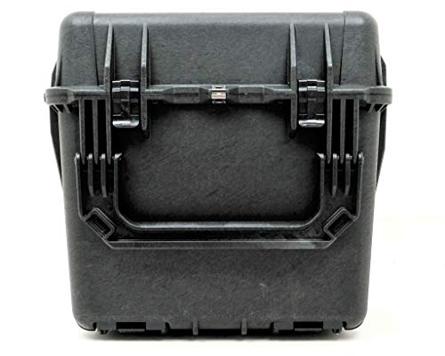 Peli 0340 contenedor de Transporte Profundo con Asas Laterales, asa retráctil y Ruedas robustas, IP67 estanco, 96L de Capacidad, Fabricado en EE.UU., con Espuma Personalizable, Color Negro