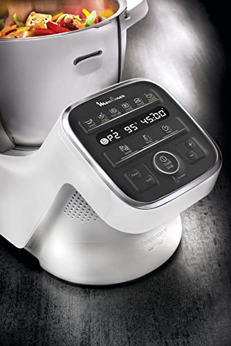 MOULINEX COMPANION XL Robot Cooker Tazón multifunción 4.5L 12 programas automáticos Sopas Gazpacho Procesador de alimentos Batidora Batidora Picadora Amasadora Cocinar Vapor 1550W HF80C30D