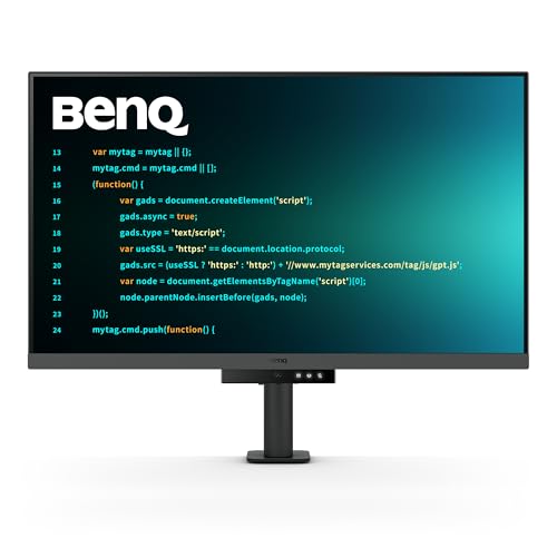 BenQ RD320UA Monitor 32”3840 x 2160 4K para Programación, 2000:1 Contraste, Panel Nano Mate, MoonHalo, USB-C 90W, Modos de Programación, Protección Nocturna, Soporte Ergonómico y Tecnología Eye-Care