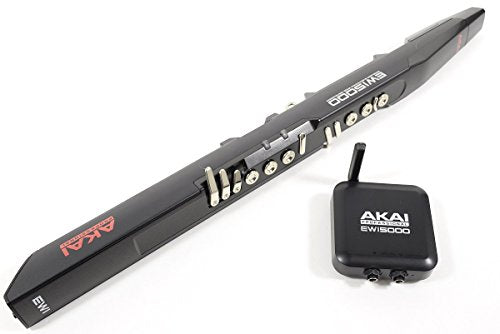 Akai Professional EWI5000 Black, Instrumento de viento electrónico inalámbrico con batería y biblioteca de sonidos integrada