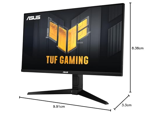 ASUS VG28UQL1A Monitor Gaming 28 Pulgadas, UHD 4K (3840x2160), Fast IPS, 144 Hz, 1 ms GTG, NVIDIA G-Sync Compatible, AMD FreeSync Premium, DSC, ELMB Sync, DisplayHDR 400, DCI-P3 90%
